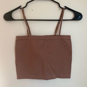 Brown/Mauve Basic Crop Top! NWT